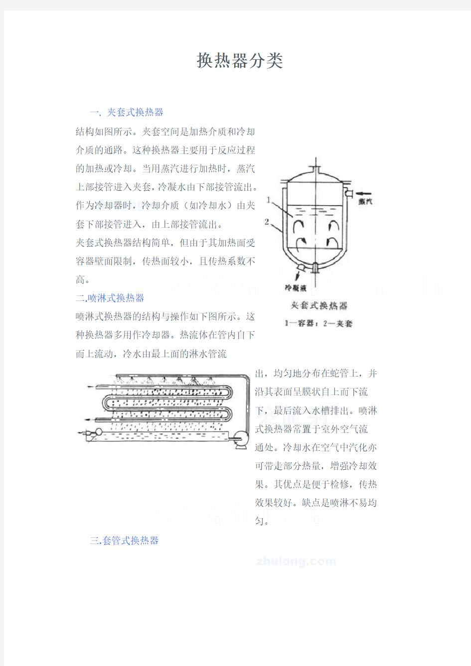 换热器分类