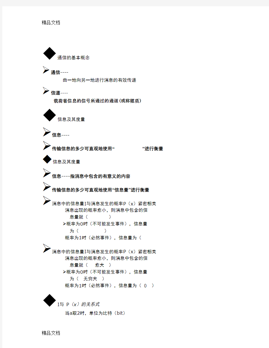 (整理)通信的基本概念