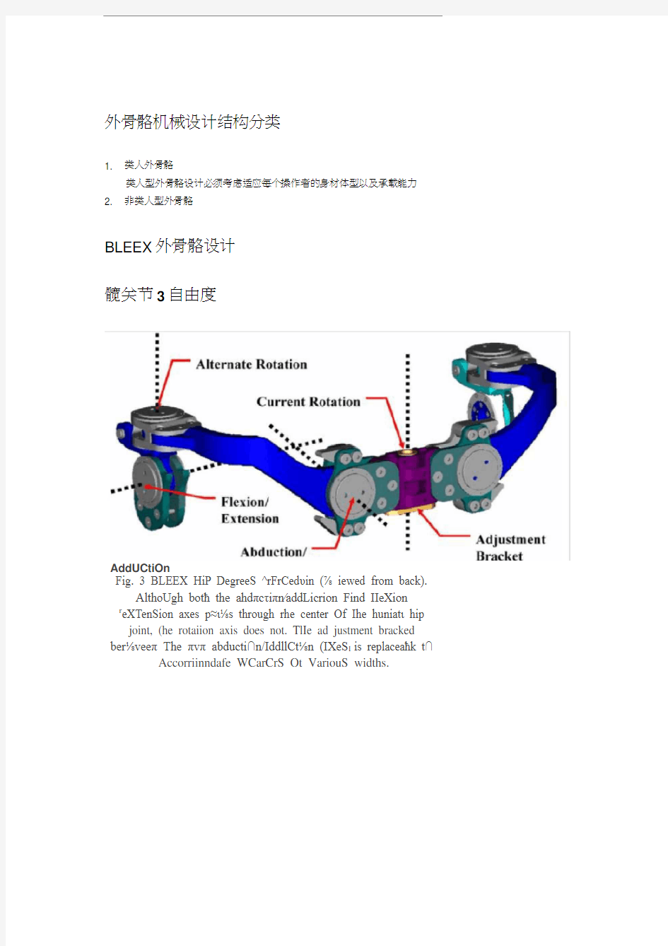 外骨骼机械结构