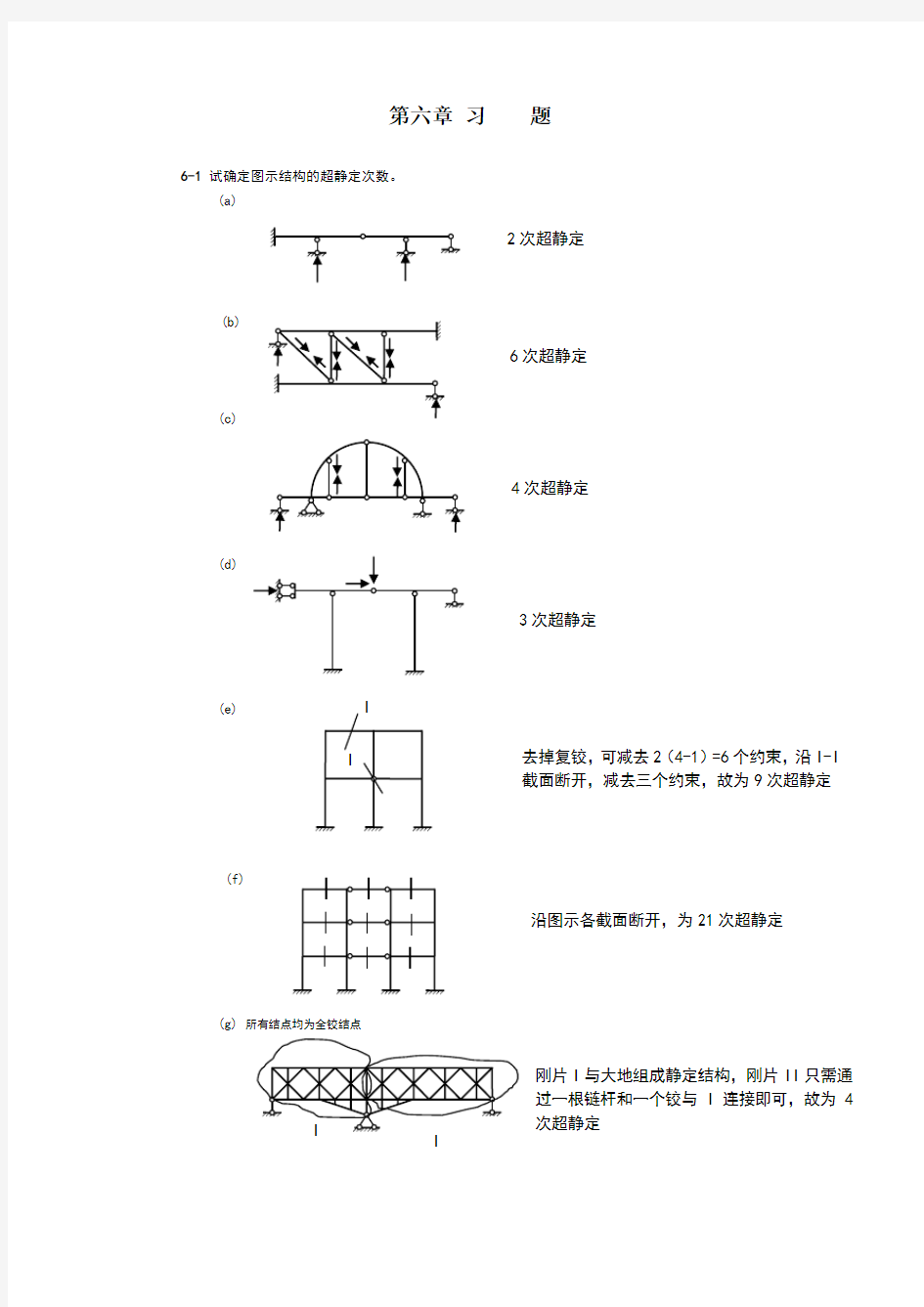 同济大学 朱慈勉版 结构力学 课后答案