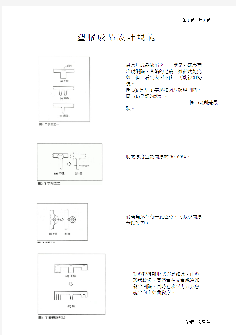 塑胶成品设计规范1