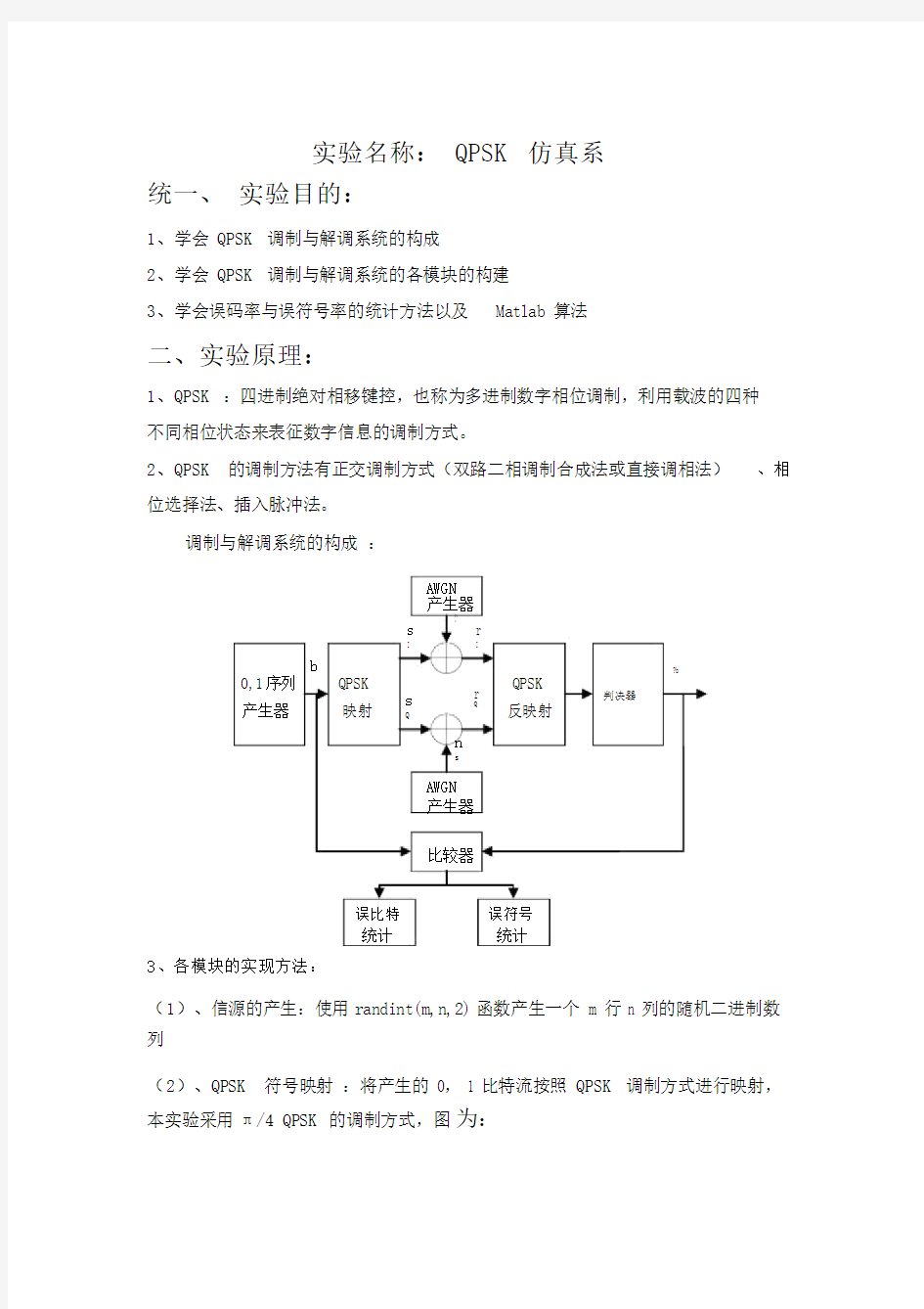 MATLAB_QPSK调制与解调-(4820)