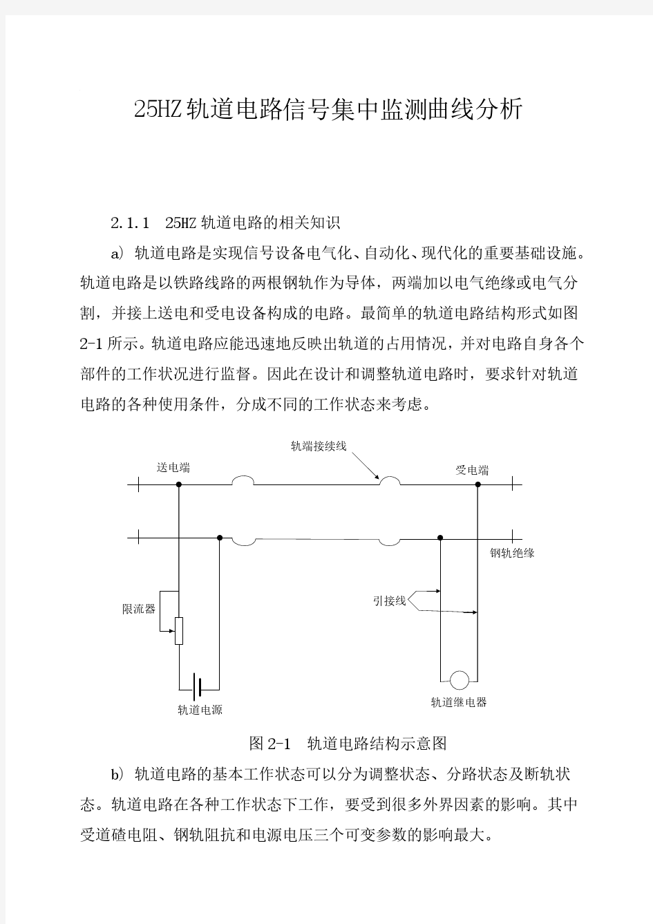 25HZ轨道电路信号集中监测曲线分析