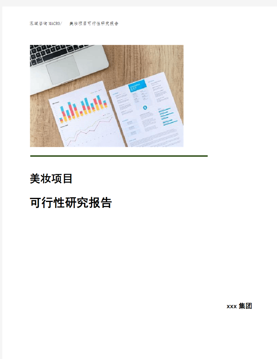 美妆项目可行性研究报告