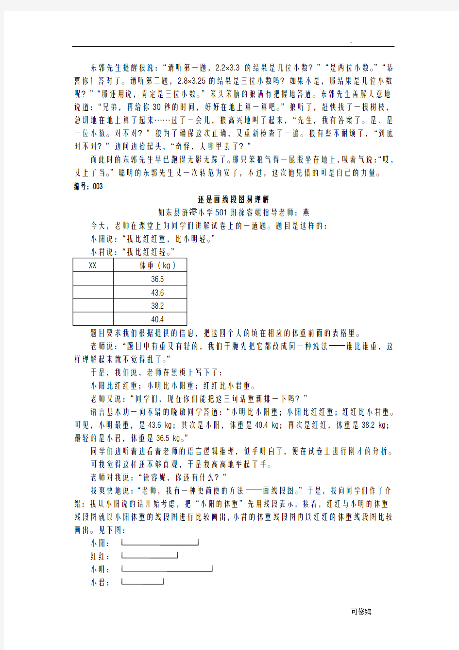 五年级获奖数学小论文集锦