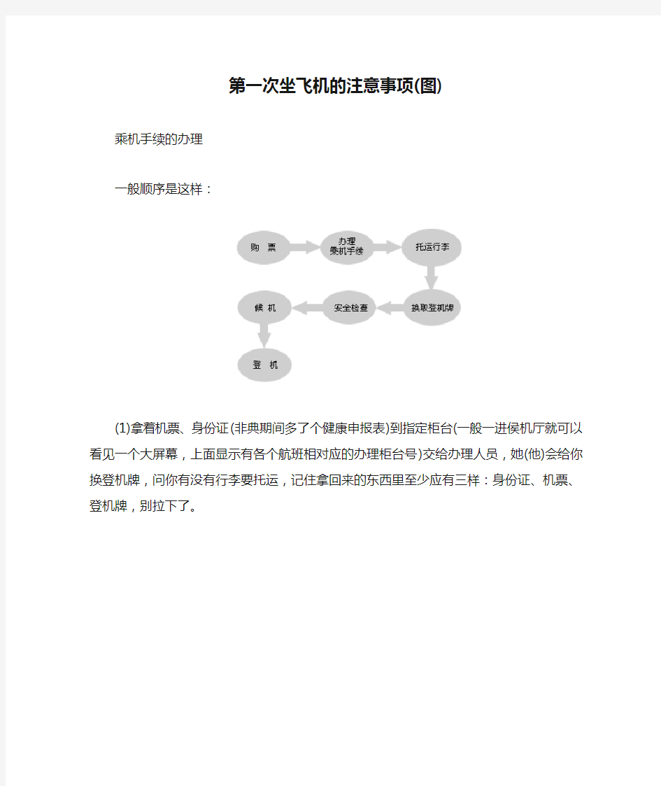 第一次坐飞机的注意事项(图)