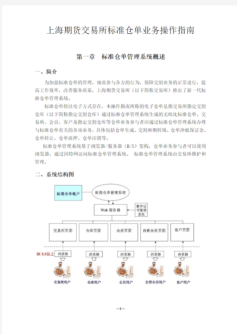 上海期货交易所标准仓单业务操作指南