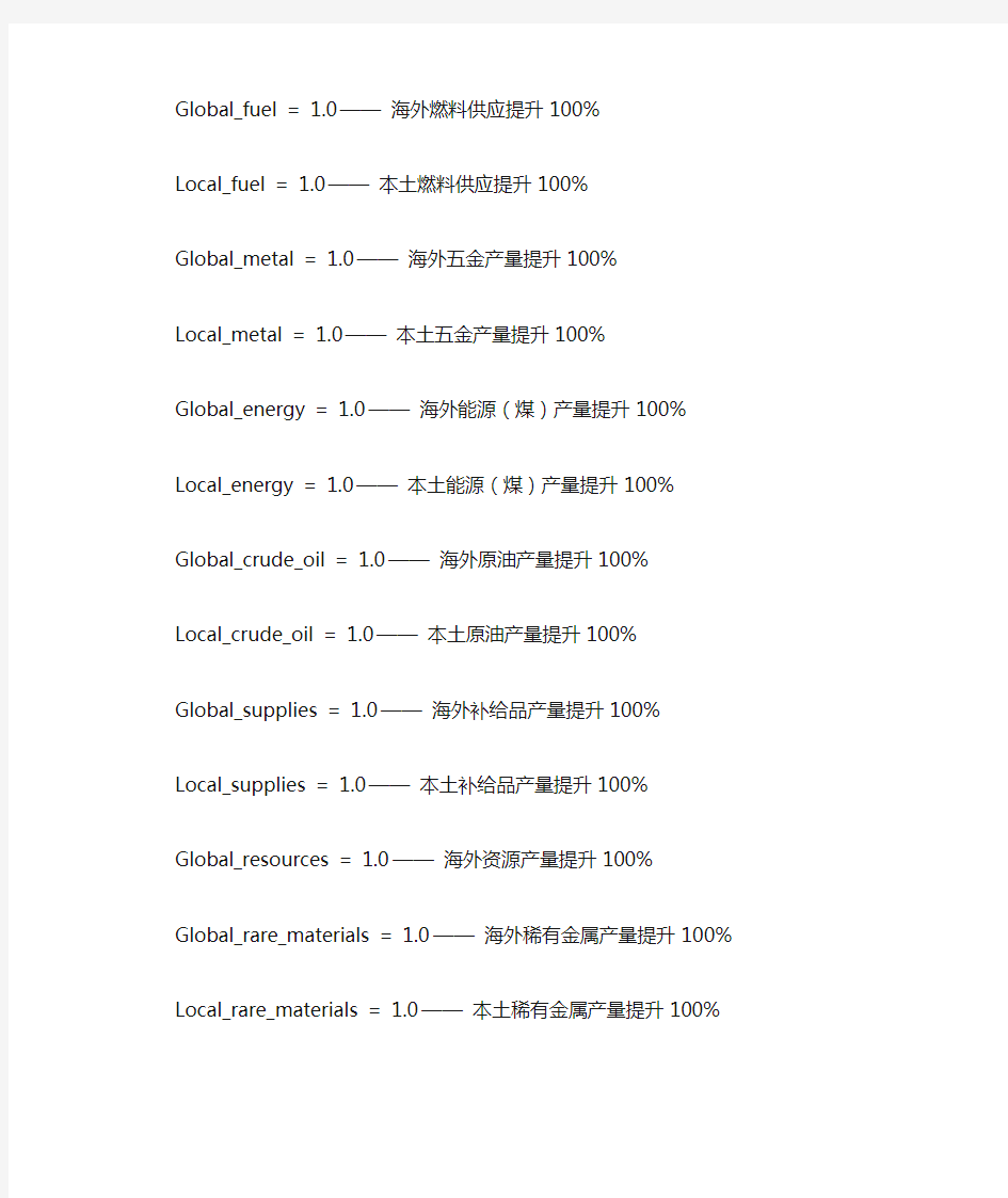 hoi3修改开局变量