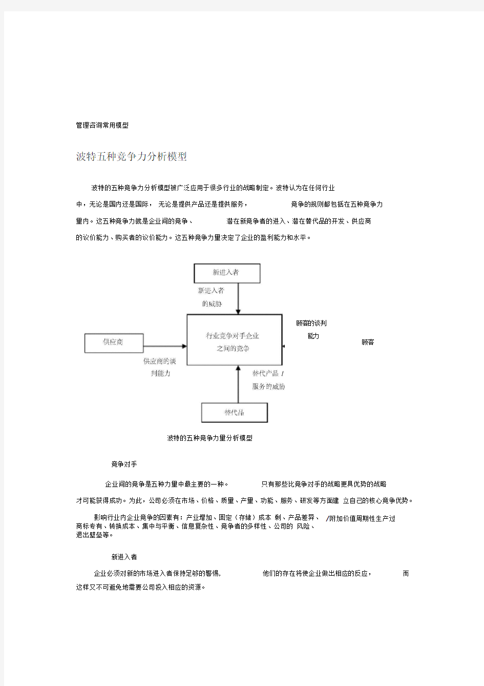 北大纵横-管理咨询常用模型