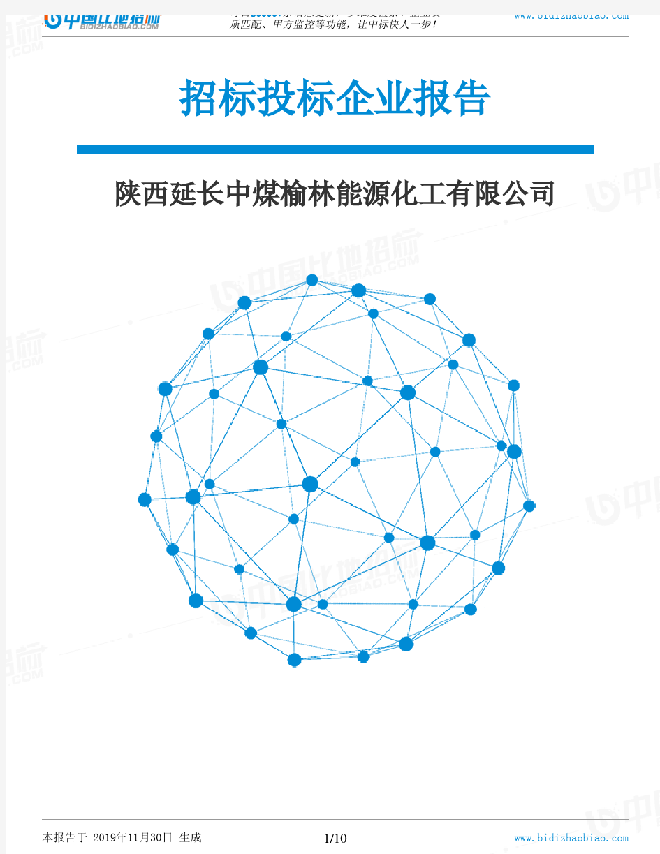 陕西延长中煤榆林能源化工有限公司-招投标数据分析报告