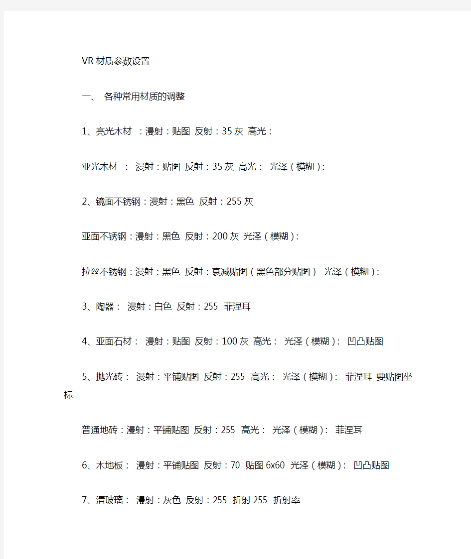 dmax材质参数大全