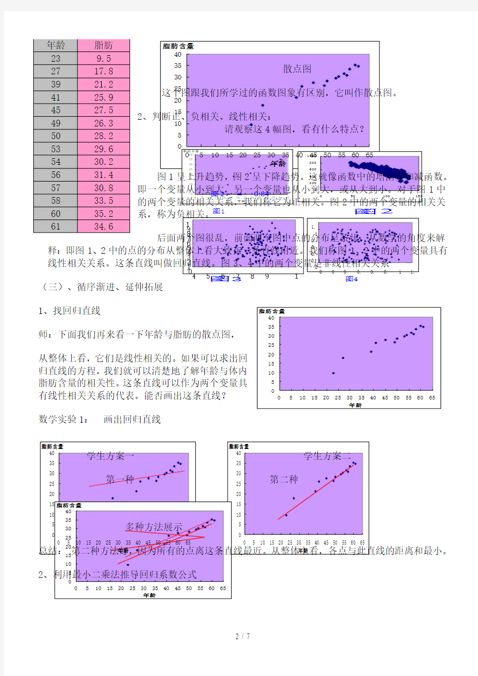 变量间的相关关系优秀教案