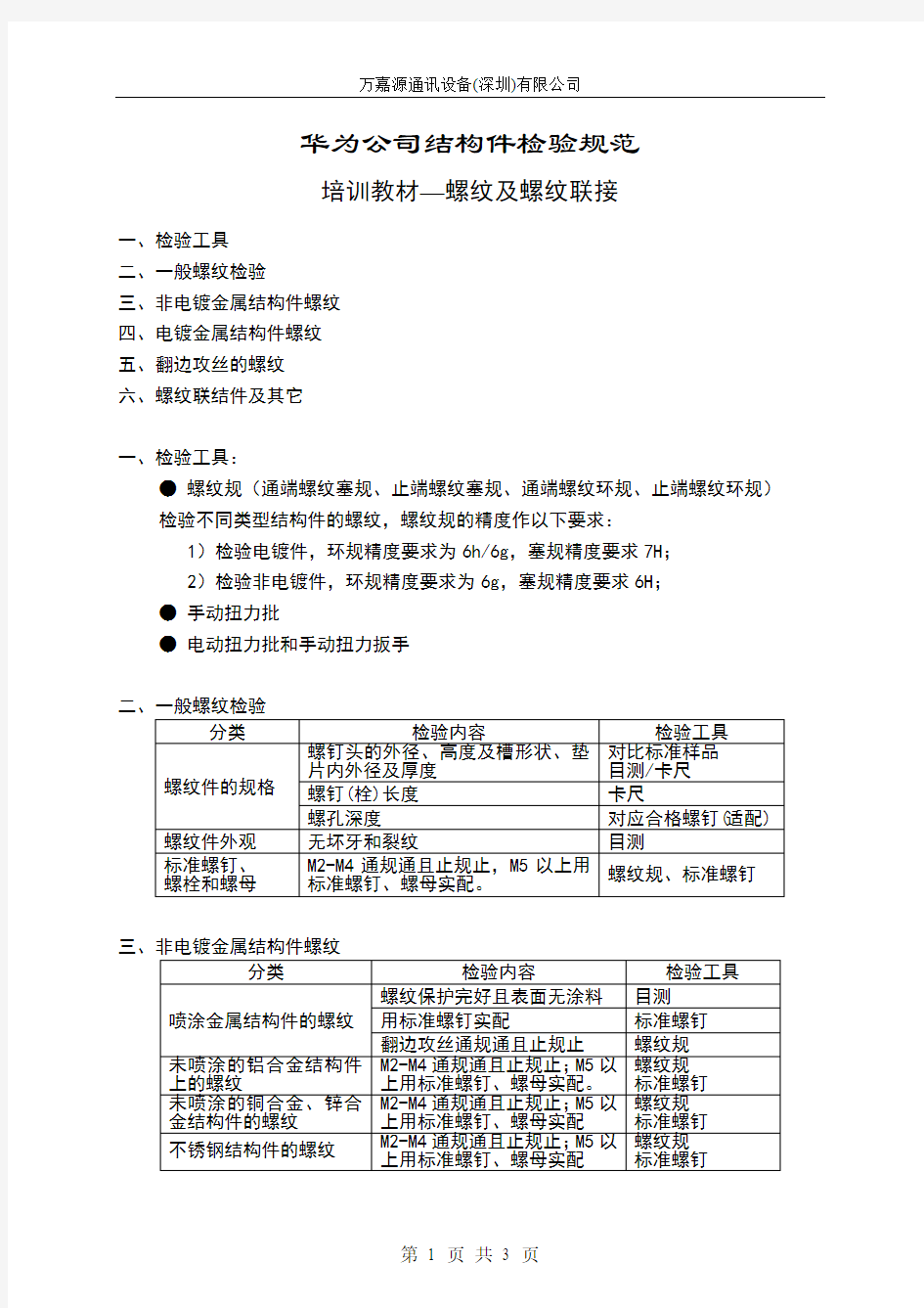 培训教材-螺纹及螺纹联接