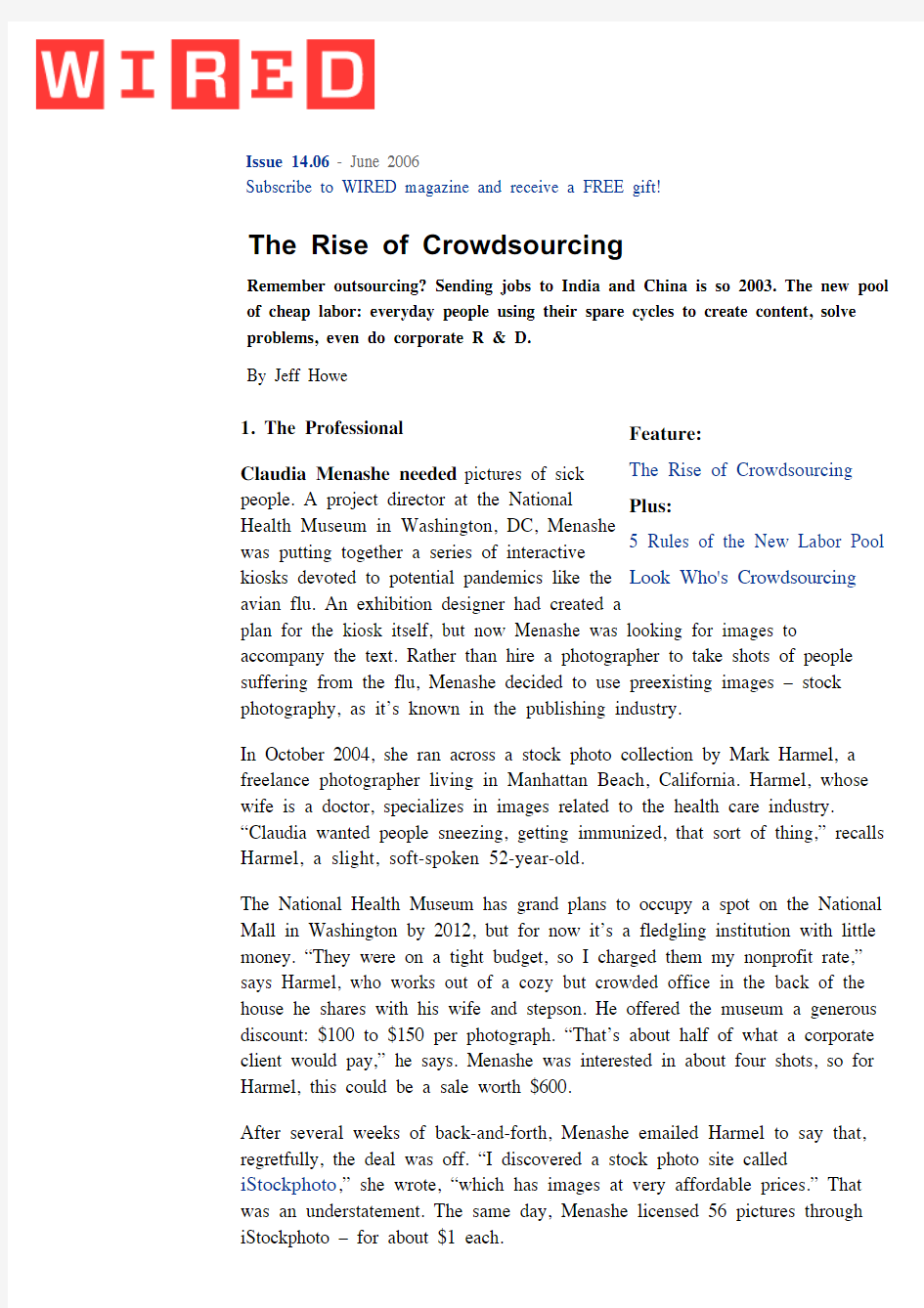 2006-Howe J-The Rise of Crowdsourcing