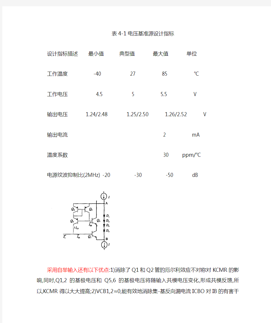 带隙基准源