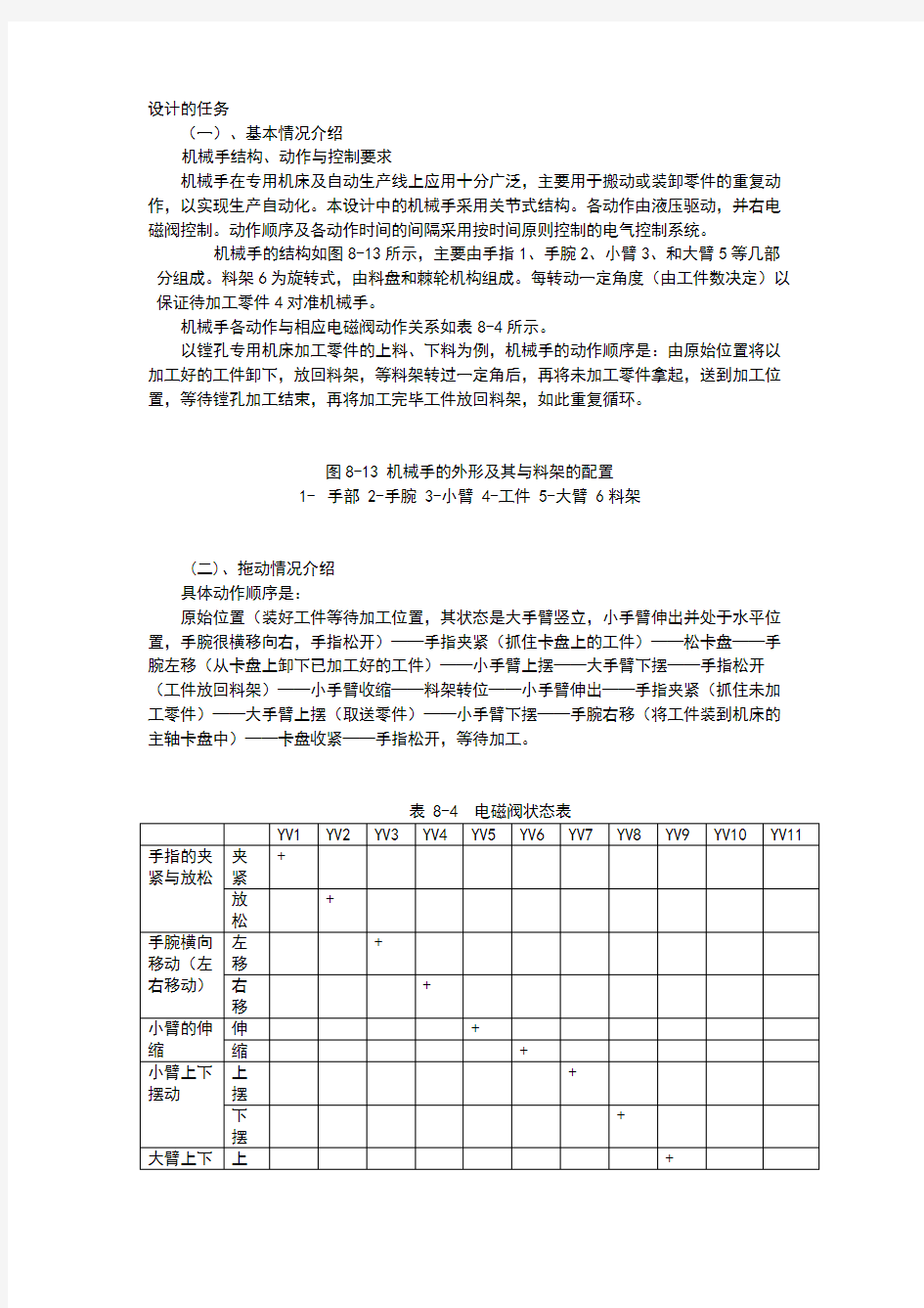 机械手电气设计说明书