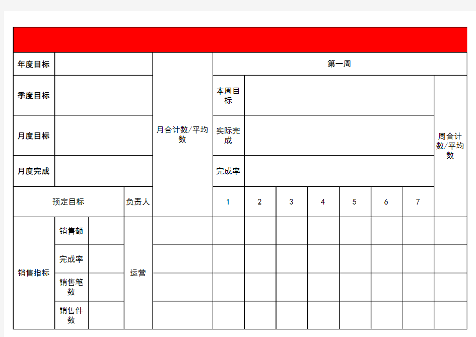 亿有日报周报月报统计表格