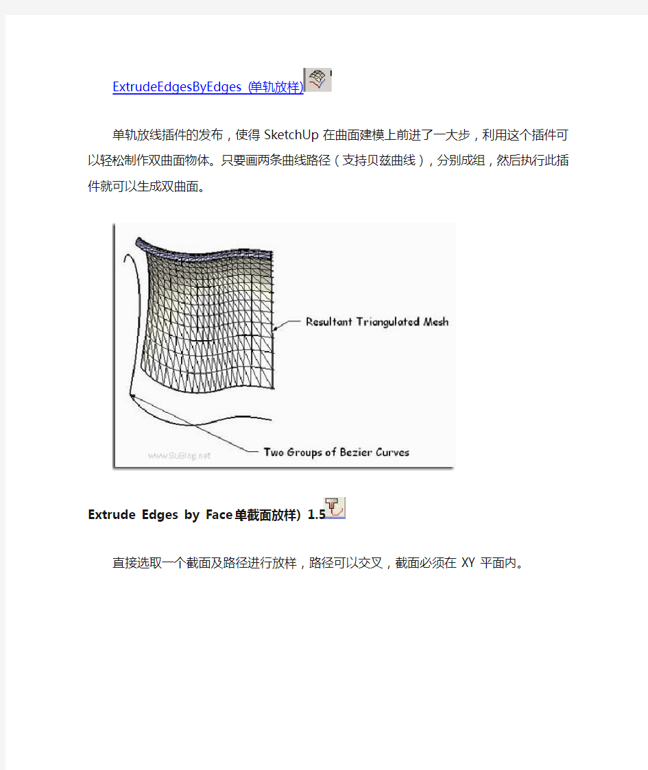 曲面放样工具包介绍