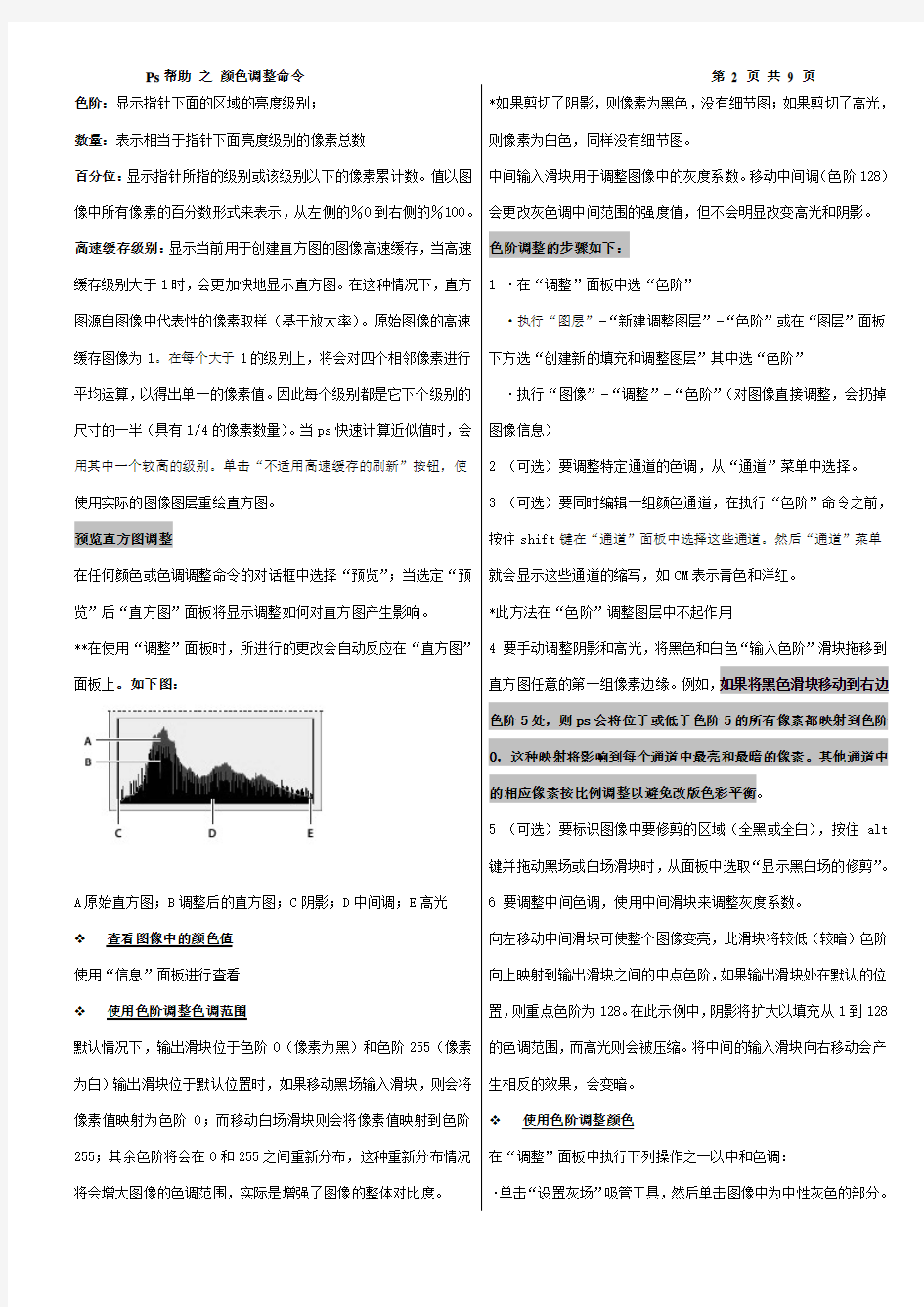 ps色调颜色调整