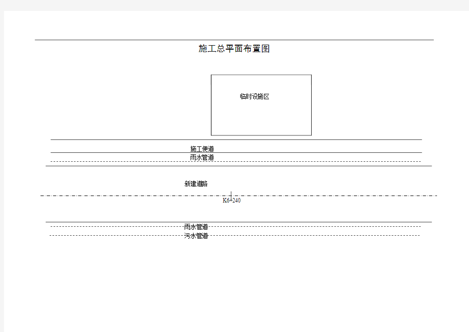 市政道路施工总平面布置图47327