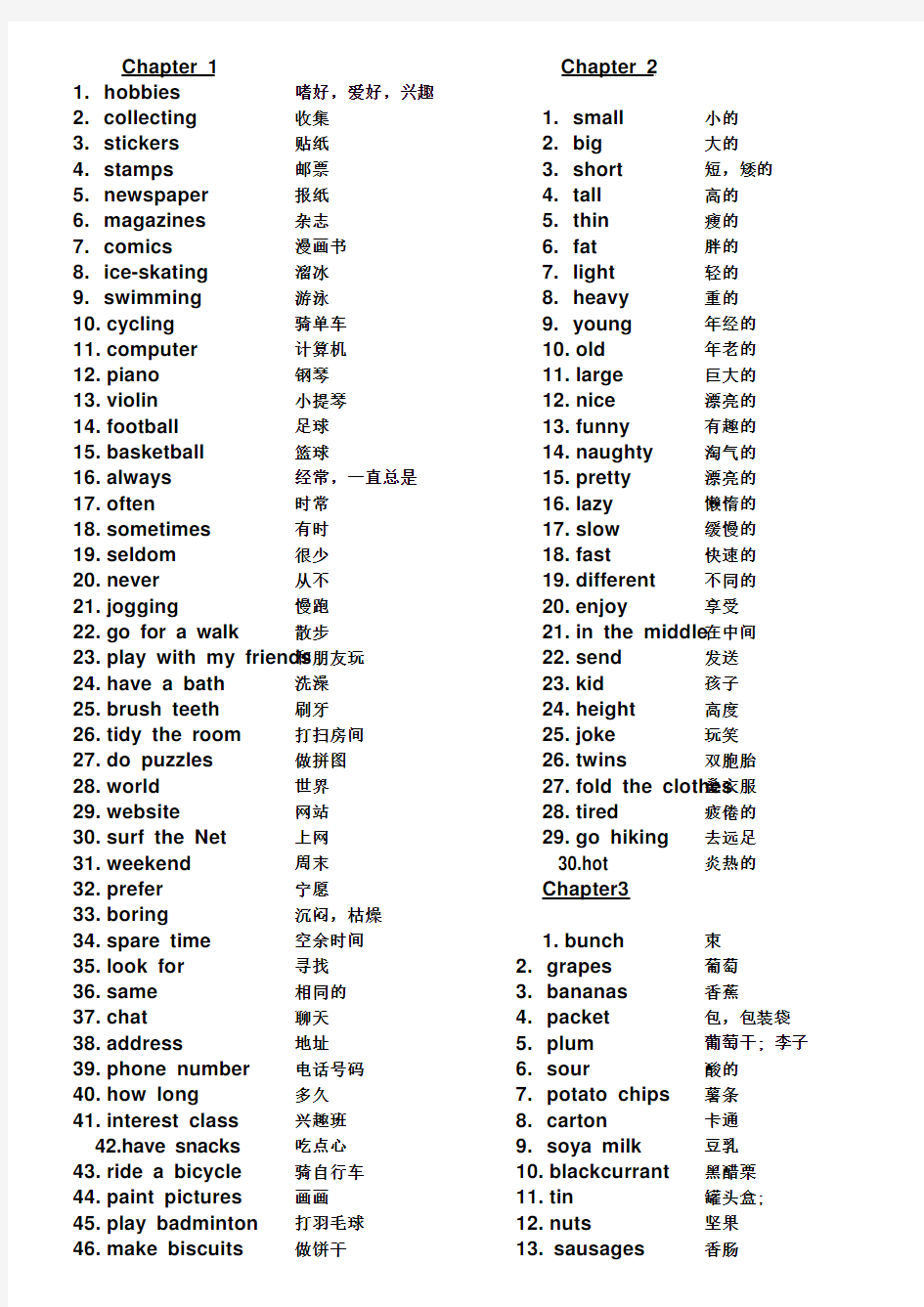 最新香港朗文小学英文教材 Primary Longman Elect  4A WordList