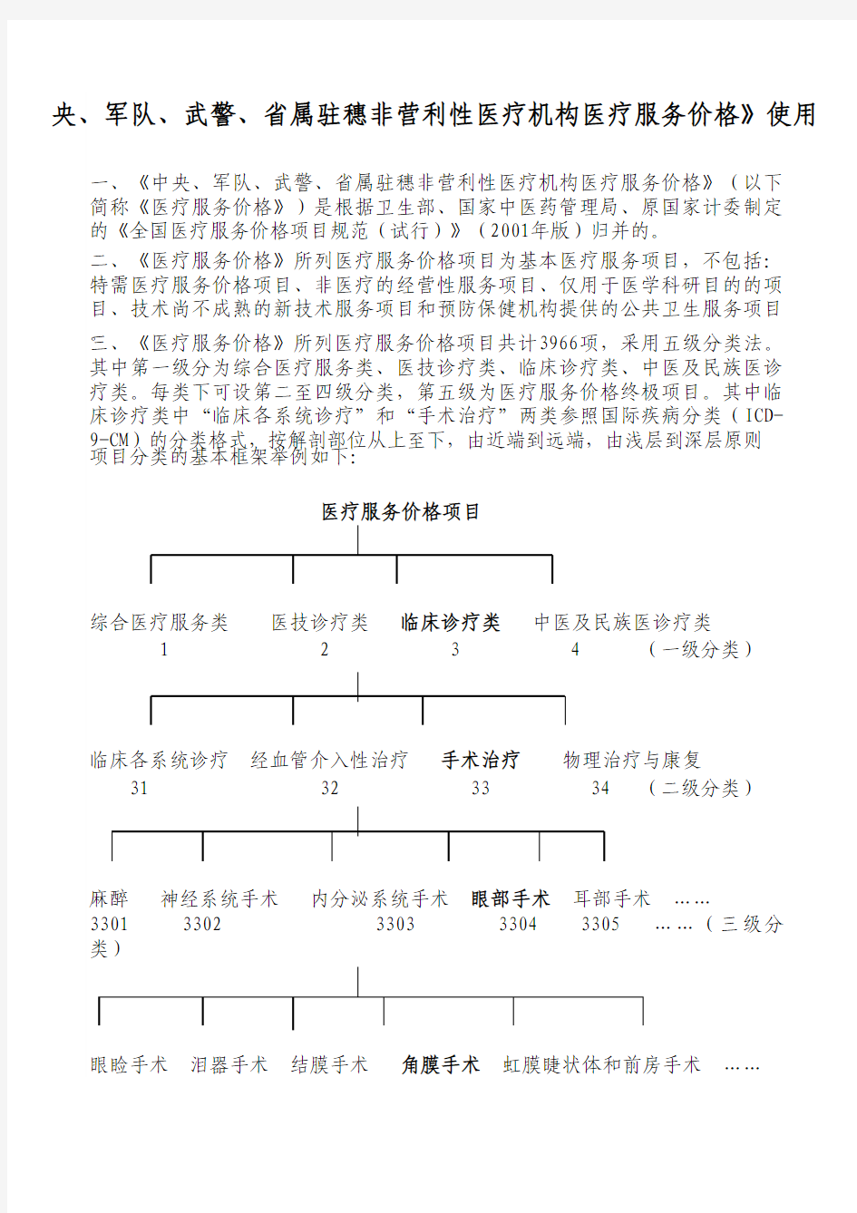 广东省收费价目表