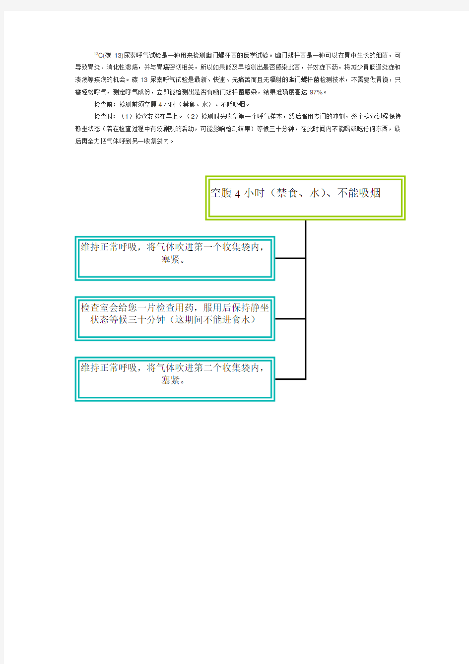 碳13尿素呼气试验