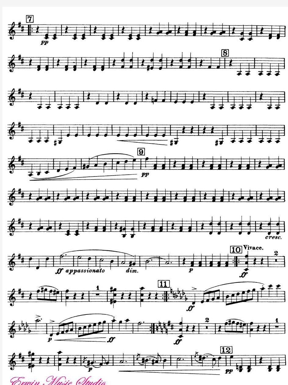 CarlMariavonWeberInvitationtotheDance(orch.Berlioz)弦乐各声部乐谱ViolinIICarlMariav