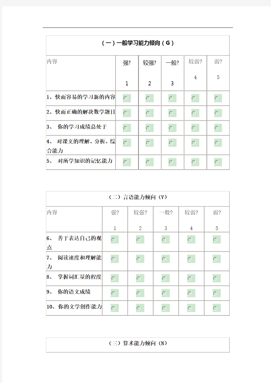 一般能力倾向测试(GATB)