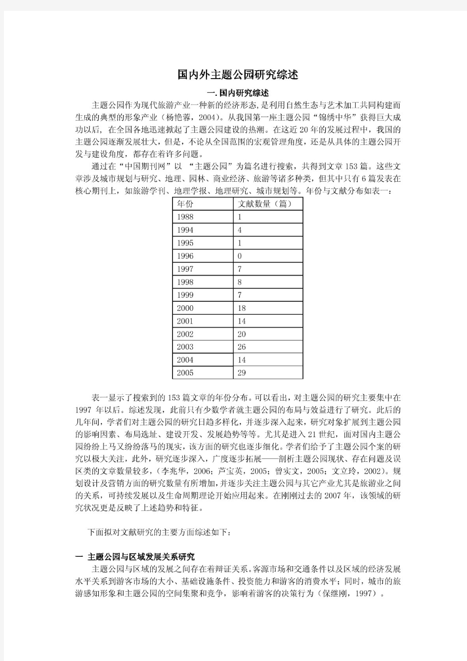 [精品]国内外主题公园研究综述