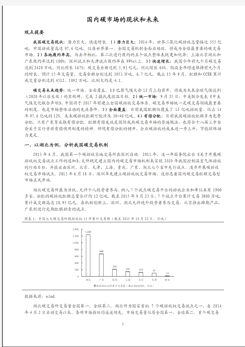 碳排放交易报告