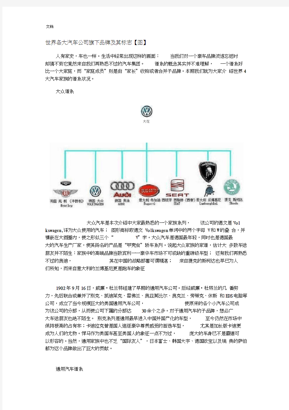 世界各大汽车公司管理系统旗下品牌及其标志【图】(20201228143514)