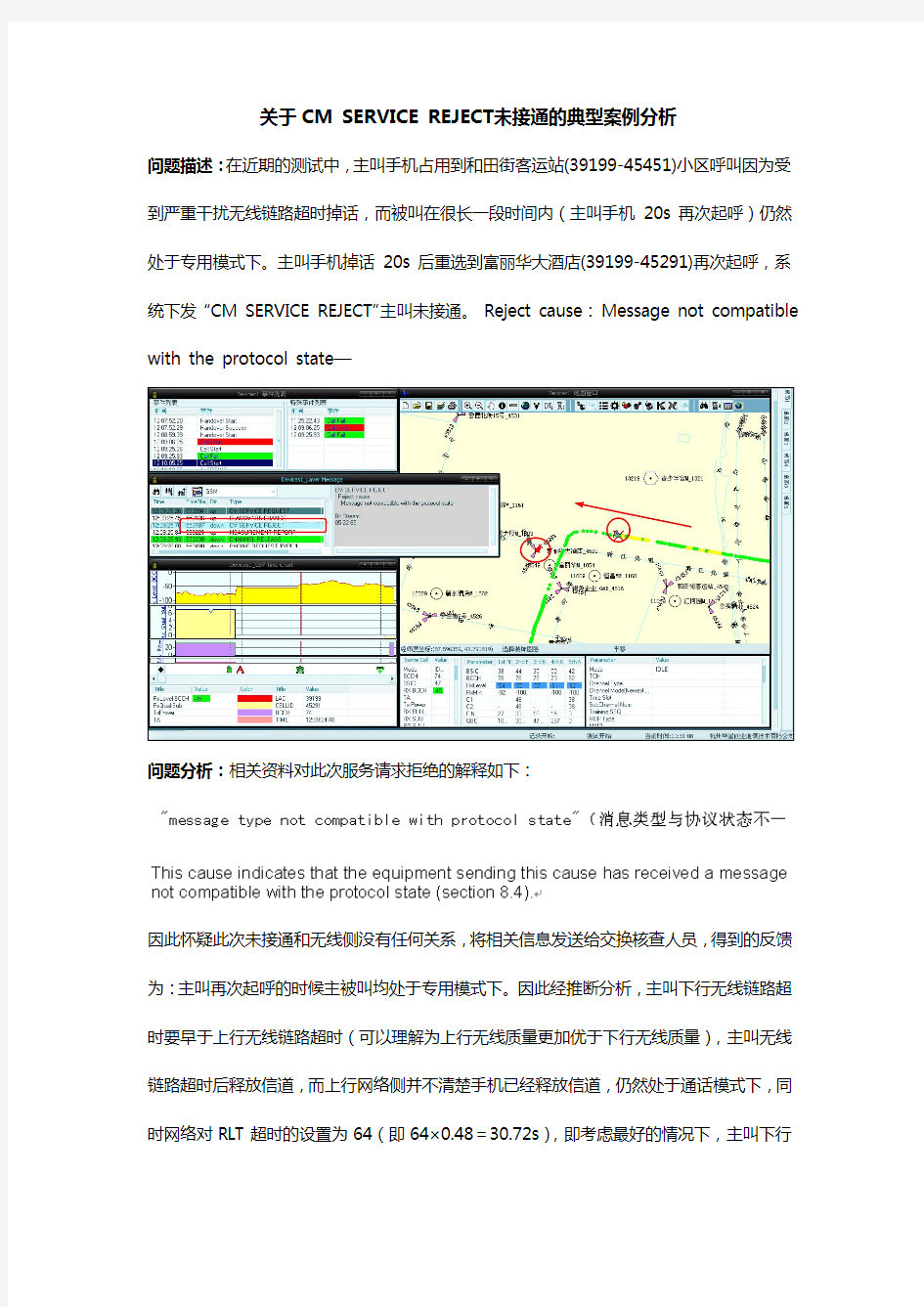 关于CMSERVICEREJECT未接通的典型案例分析