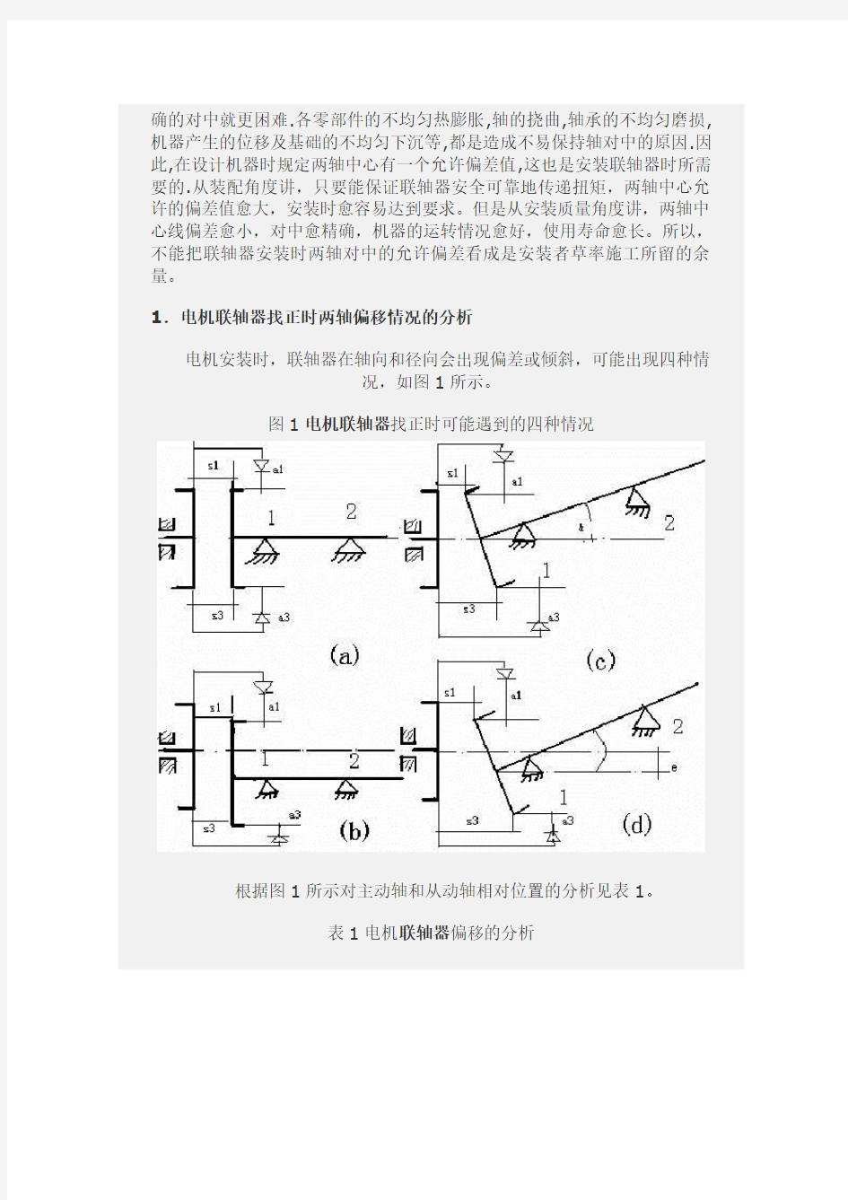 电机联轴器找正的方法及标准 (1)