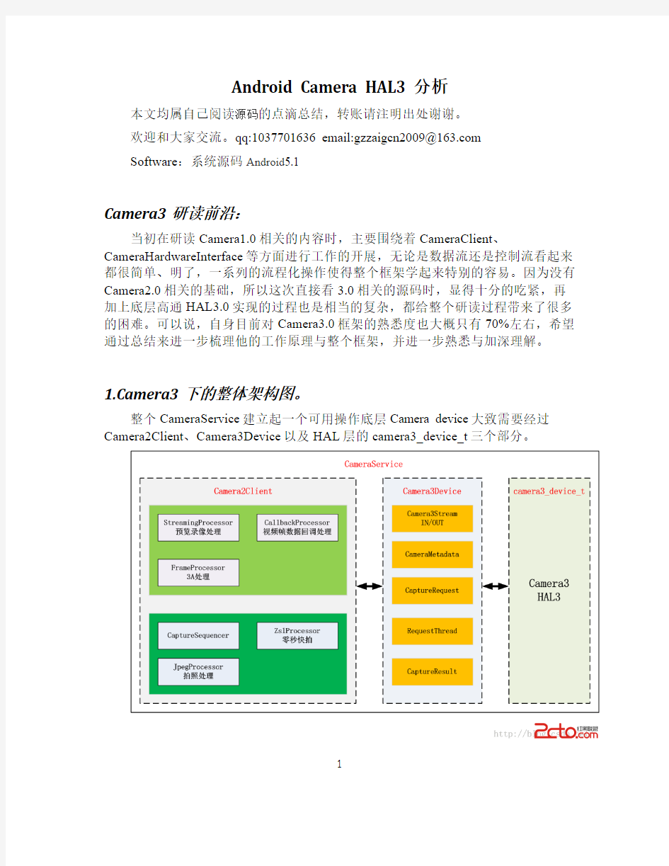 Android Camera HAL3 分析