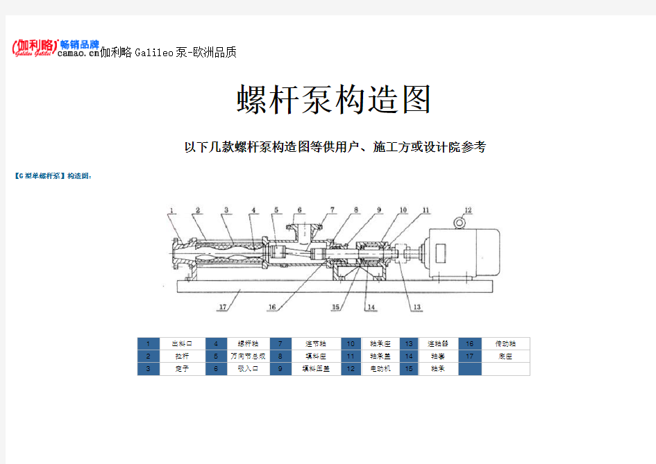 螺杆泵构造图