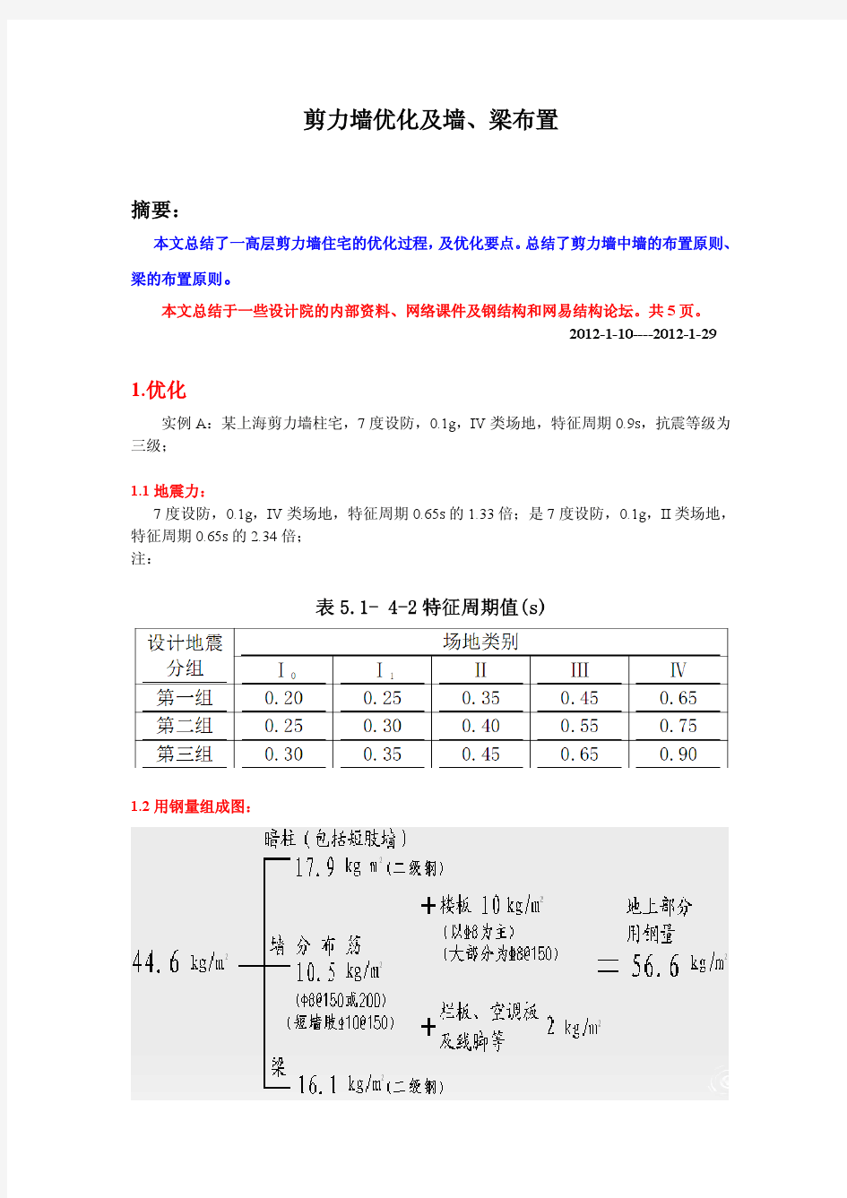 7-剪力墙优化、梁布置