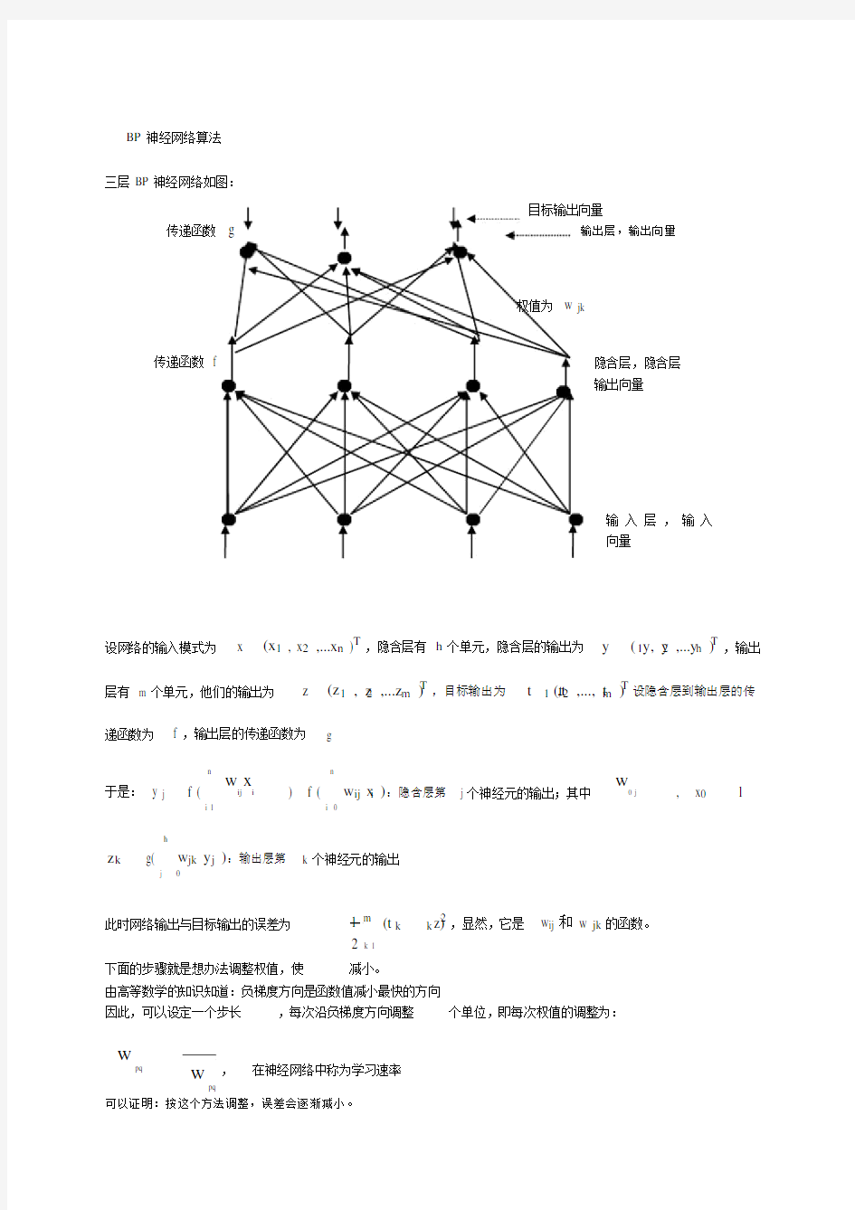 (完整版)bp神经网络算法.doc