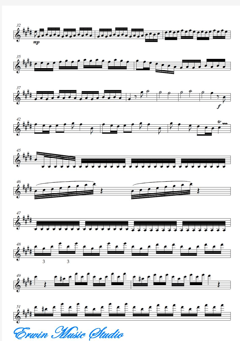 安东尼奥·维瓦尔第《E大调小提琴协奏曲〝春〞》作品. 8. 第1号.选自四季 小提琴曲谱+钢琴伴奏曲谱