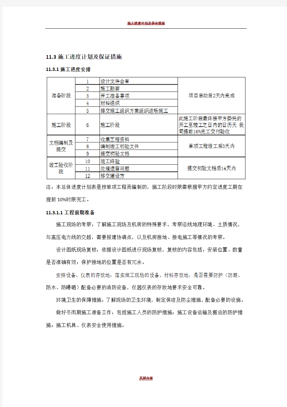 施工进度计划及保证措施45147