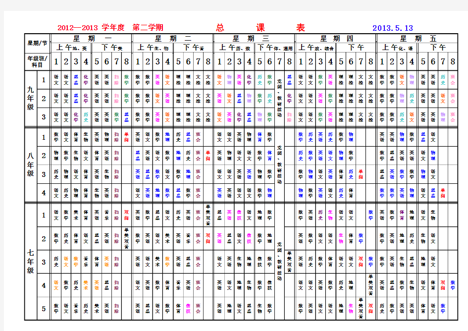 邮箱：2013.2总课程表等2013.2.27起【3.11;5.13起】