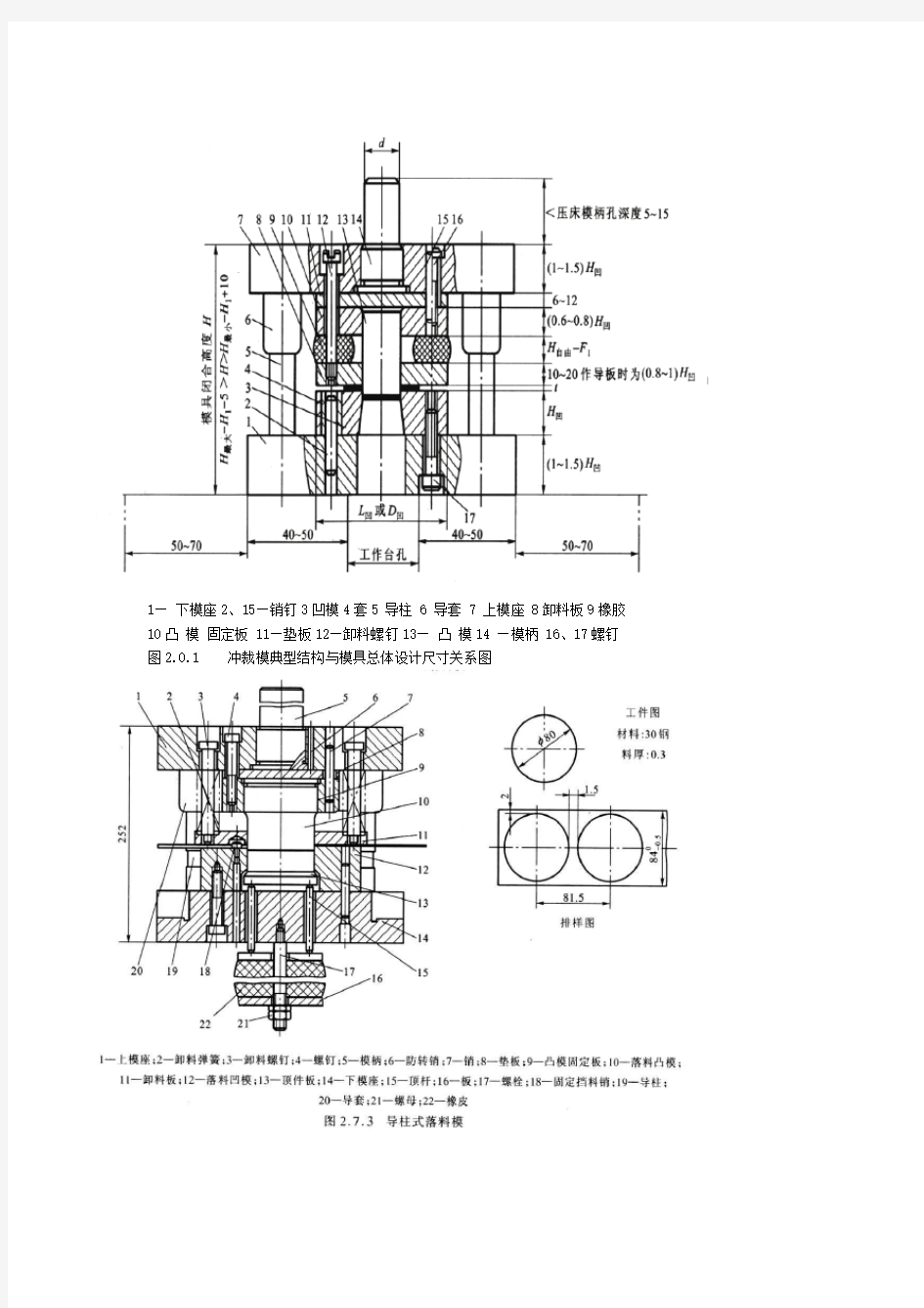 冲压模具设计装配图