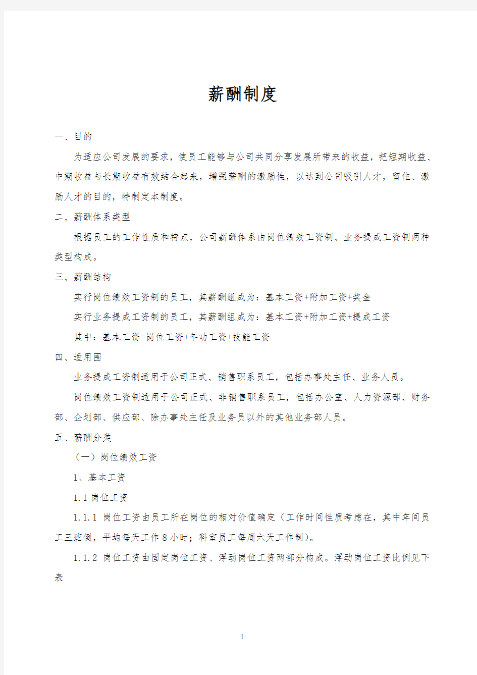 公司薪酬制度25922