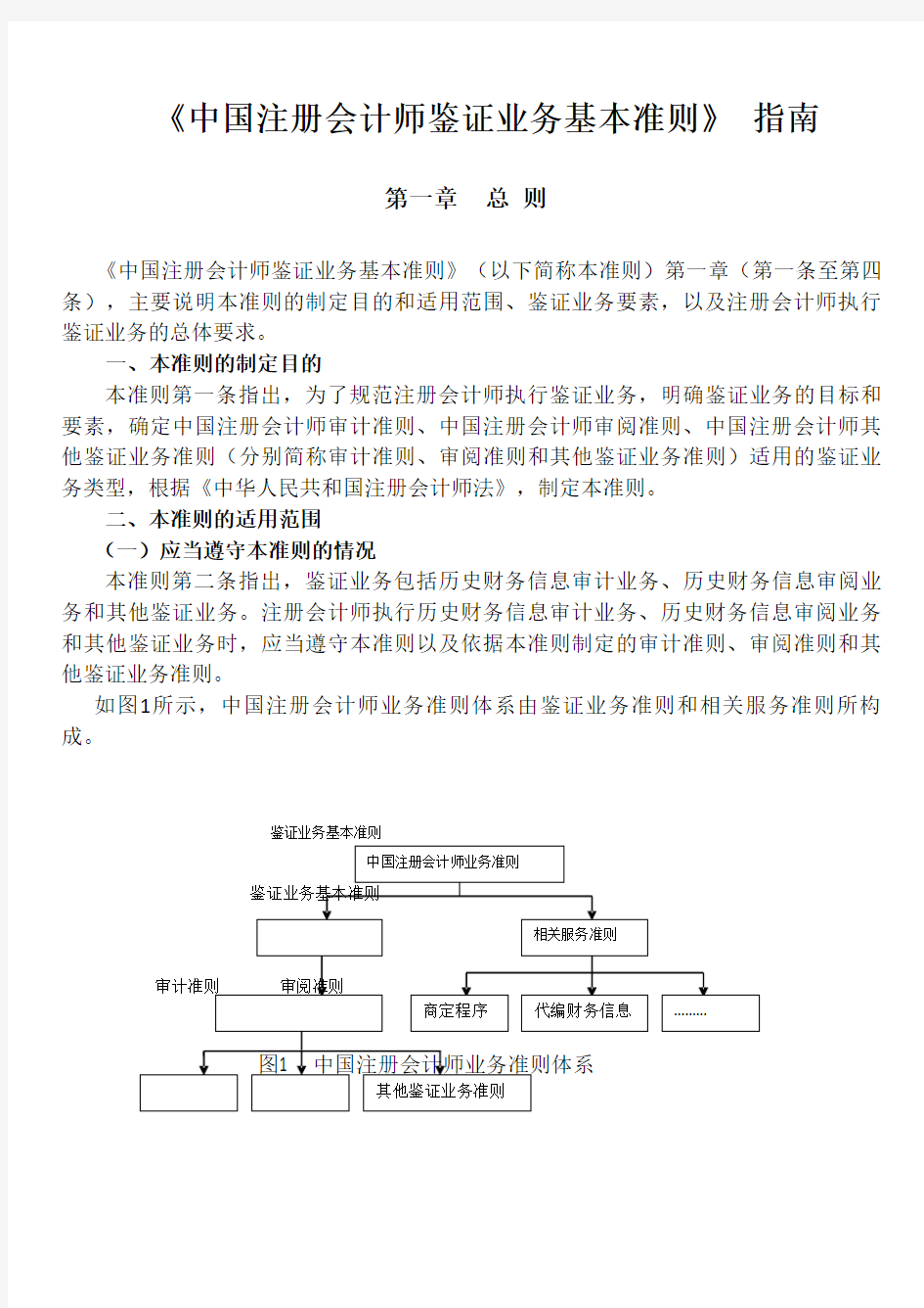 鉴证业务基本准则