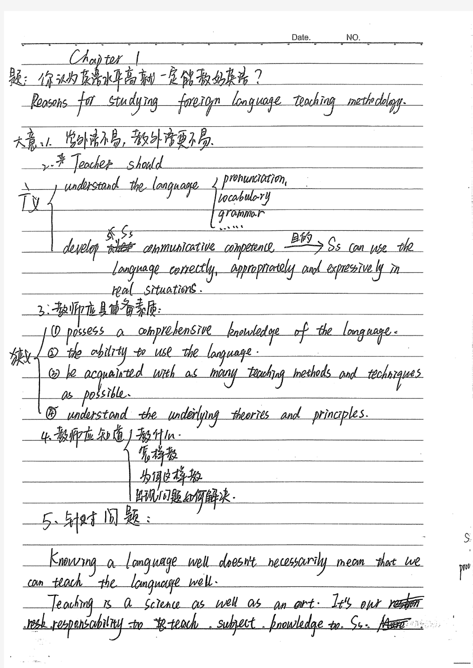 舒白梅现代外语教育学手写笔记45页