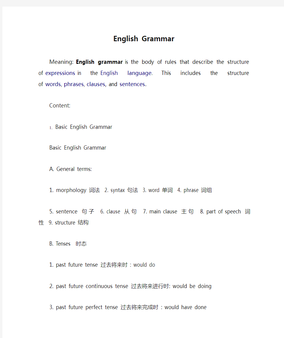 English Grammar