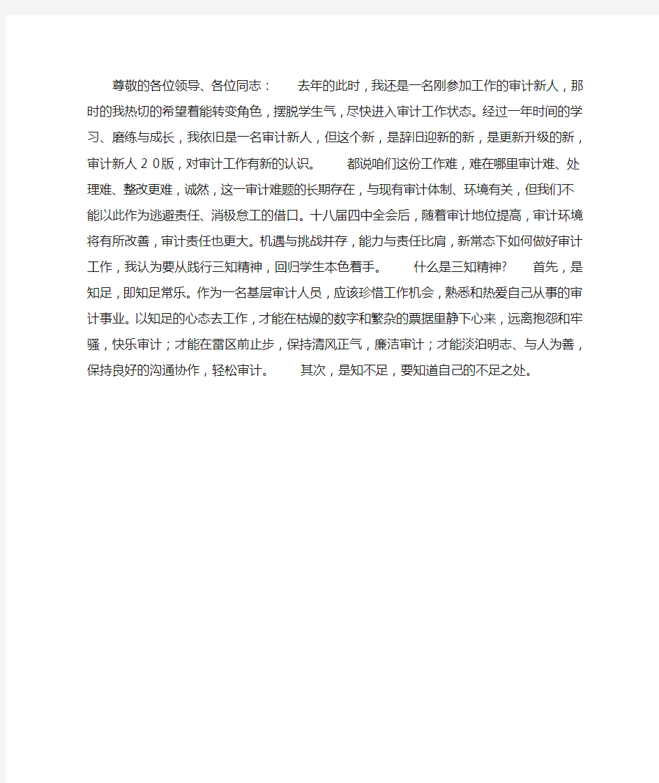 如何做好审计工作座谈会发言稿