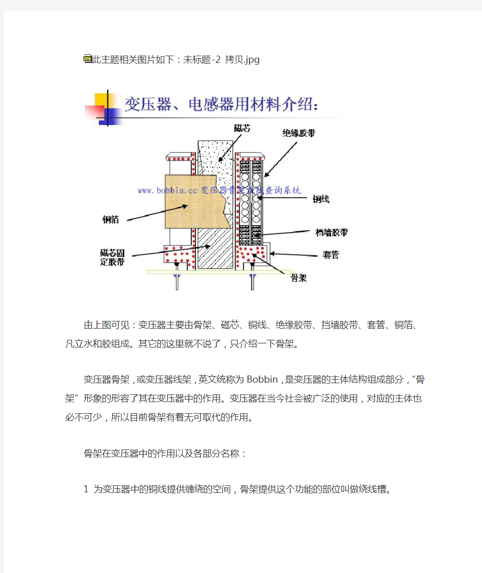 变压器骨架BOBBIN各部分功能详解