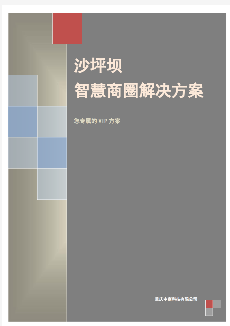 沙坪坝智慧商圈方案建议书