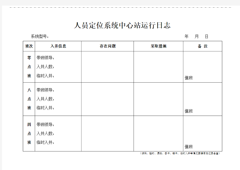 安全监控系统各种台账报表